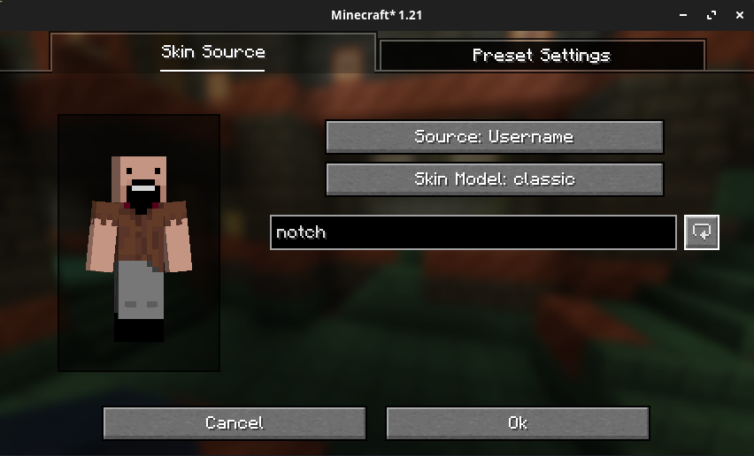 username skin