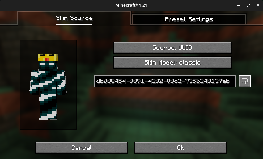 UUID skin